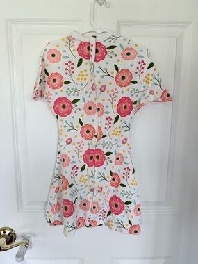 Zipadee zip Girls White Floral Sleep Sack - Size Small 4-8 Months